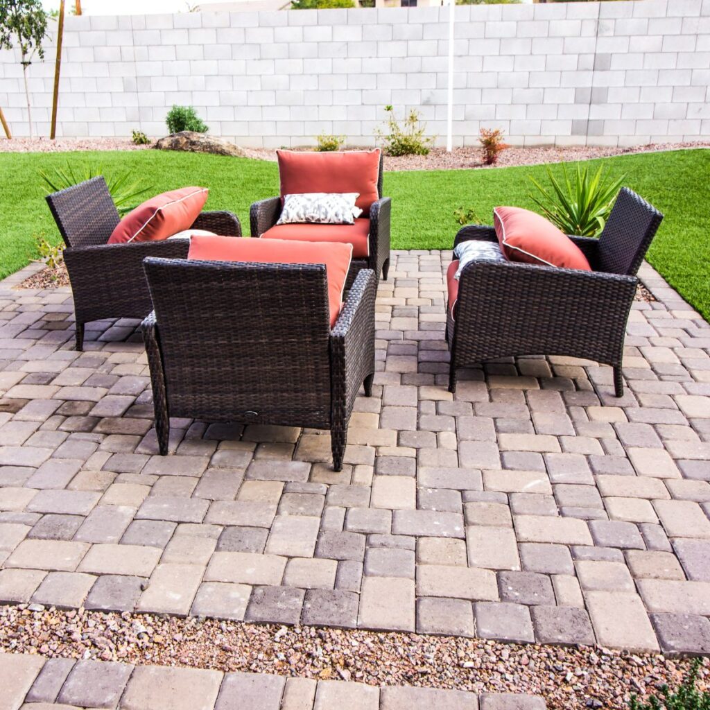 A paver patio in St Petersburg FL